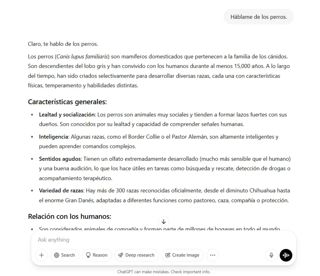 Ejemplo de pregunta 1